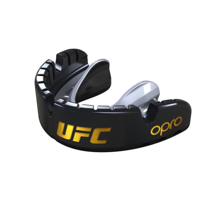 UFC Opro Gold Braces Mouth Guard - Adults 10+ - Click Image to Close