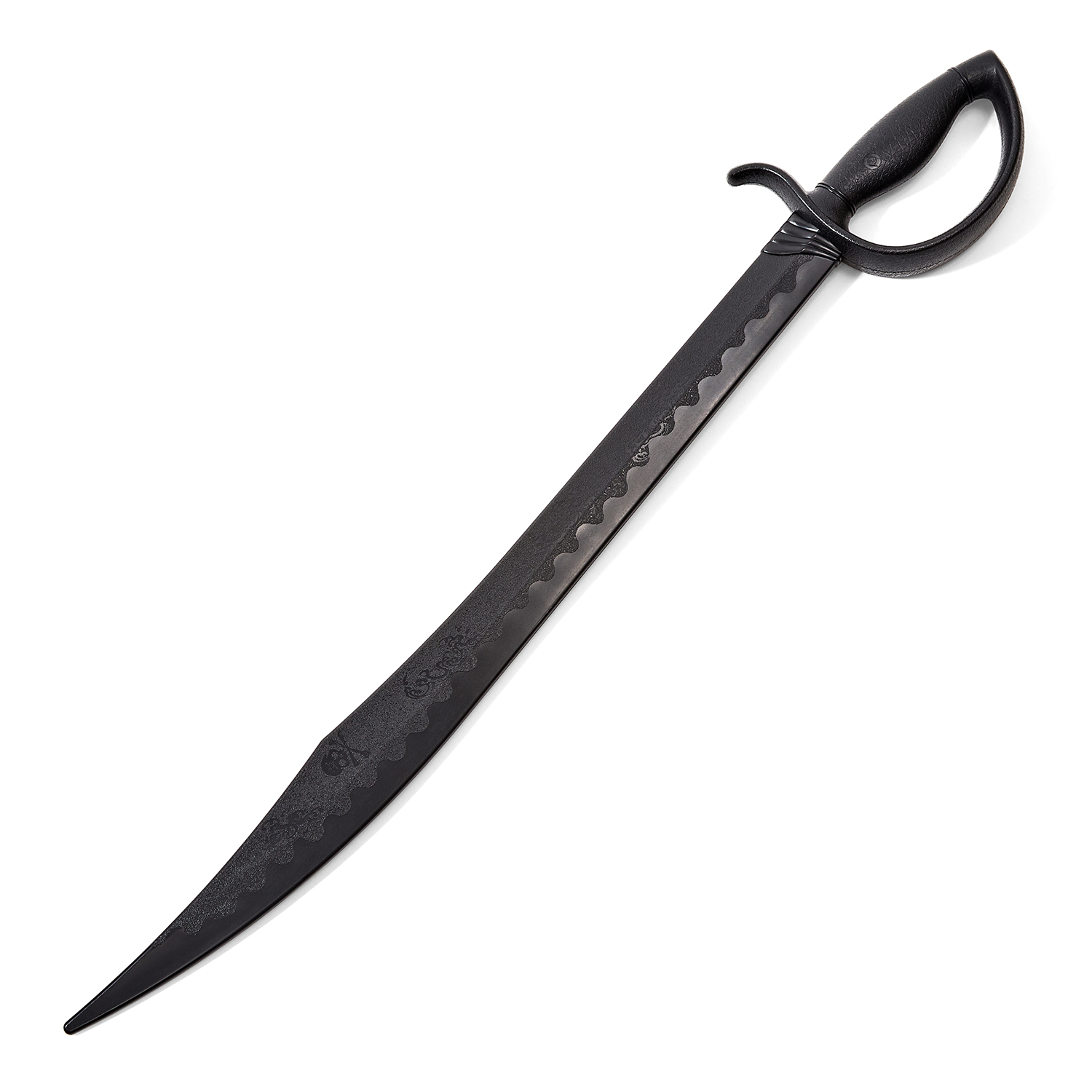 Black Polypropylene Pirate Cutless Sabre Sword - Click Image to Close