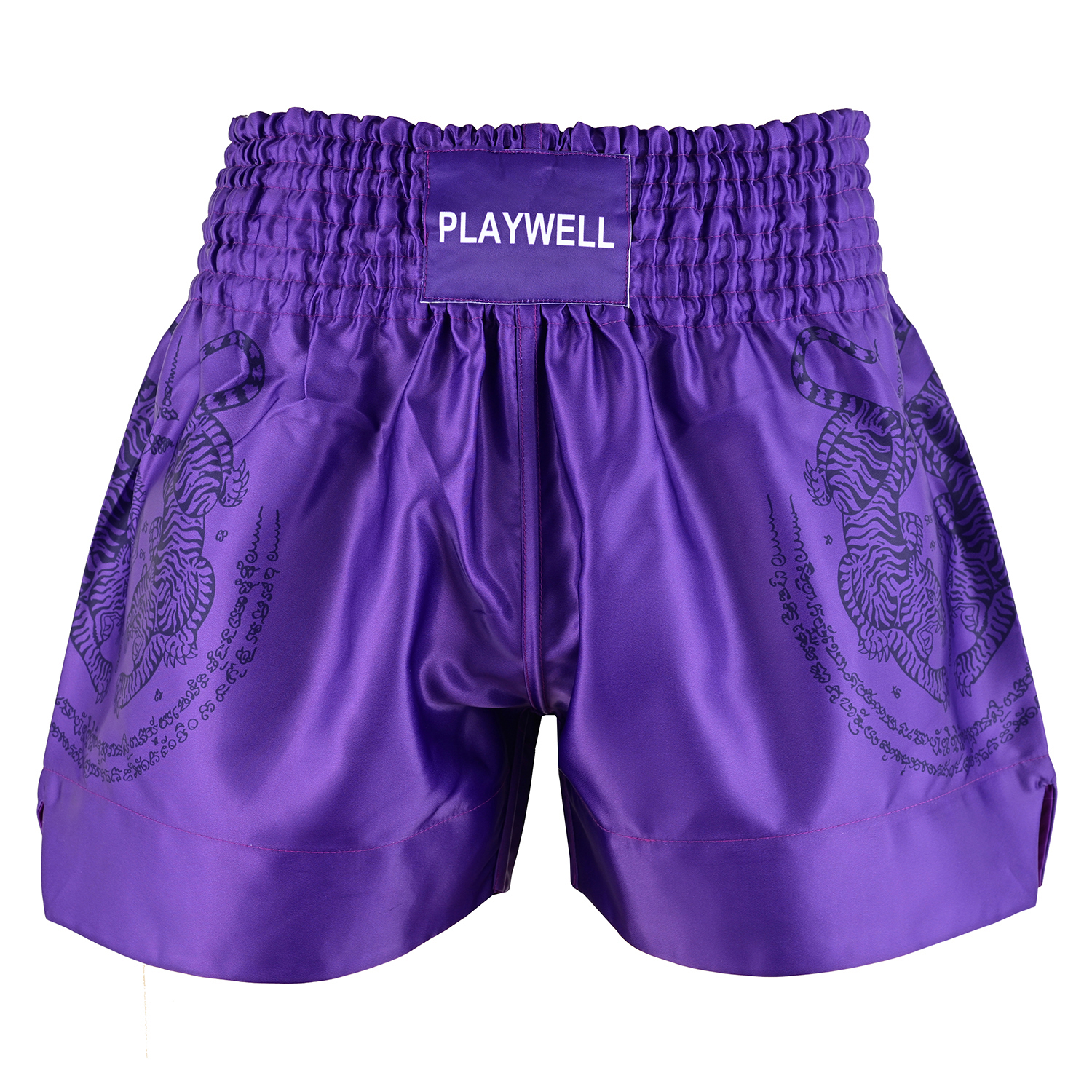 Twin Tiger Satin Muay Thai Competition Fight Shorts - Purple