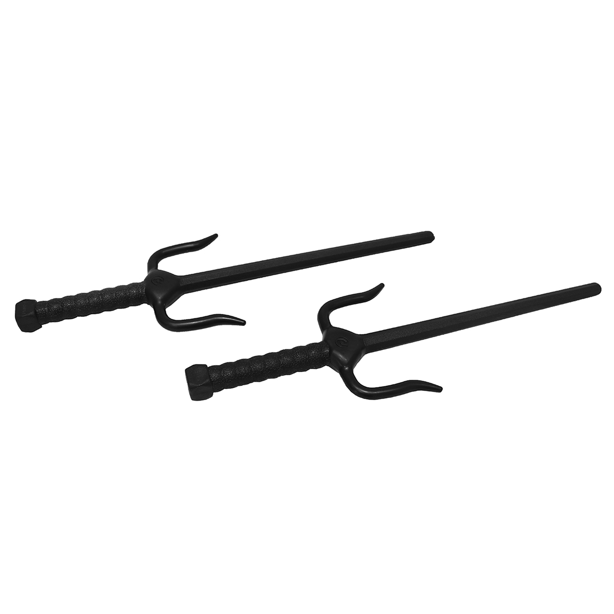 Black Polypropylene Childrens Sai Daggers - 13" - Click Image to Close