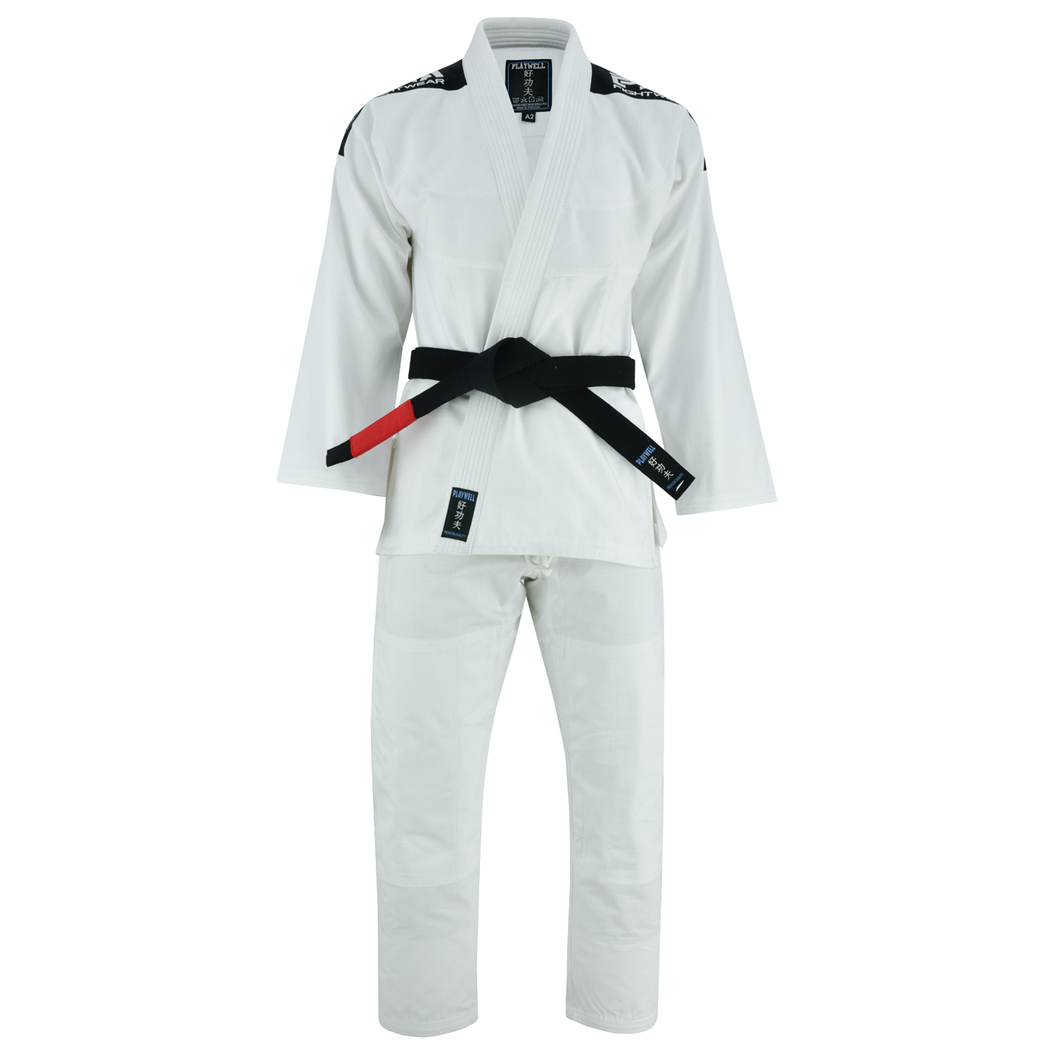 Playwell Adults Mens Pro Elite BJJ Jiu Jitsu Gi - White - Click Image to Close