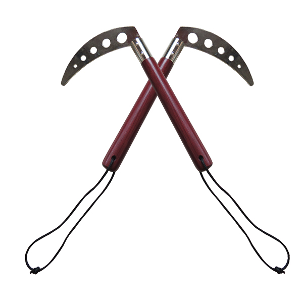 Competition Steel Purple Heart Kama - 12" - Click Image to Close