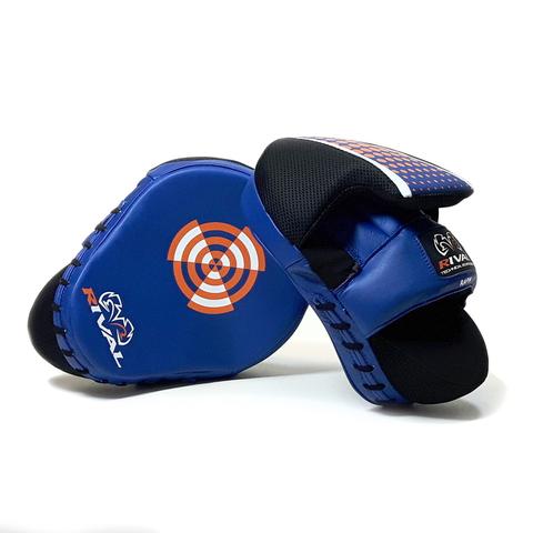 Rival Boxing RAPM Pro Punch Mitts - Blue - Click Image to Close
