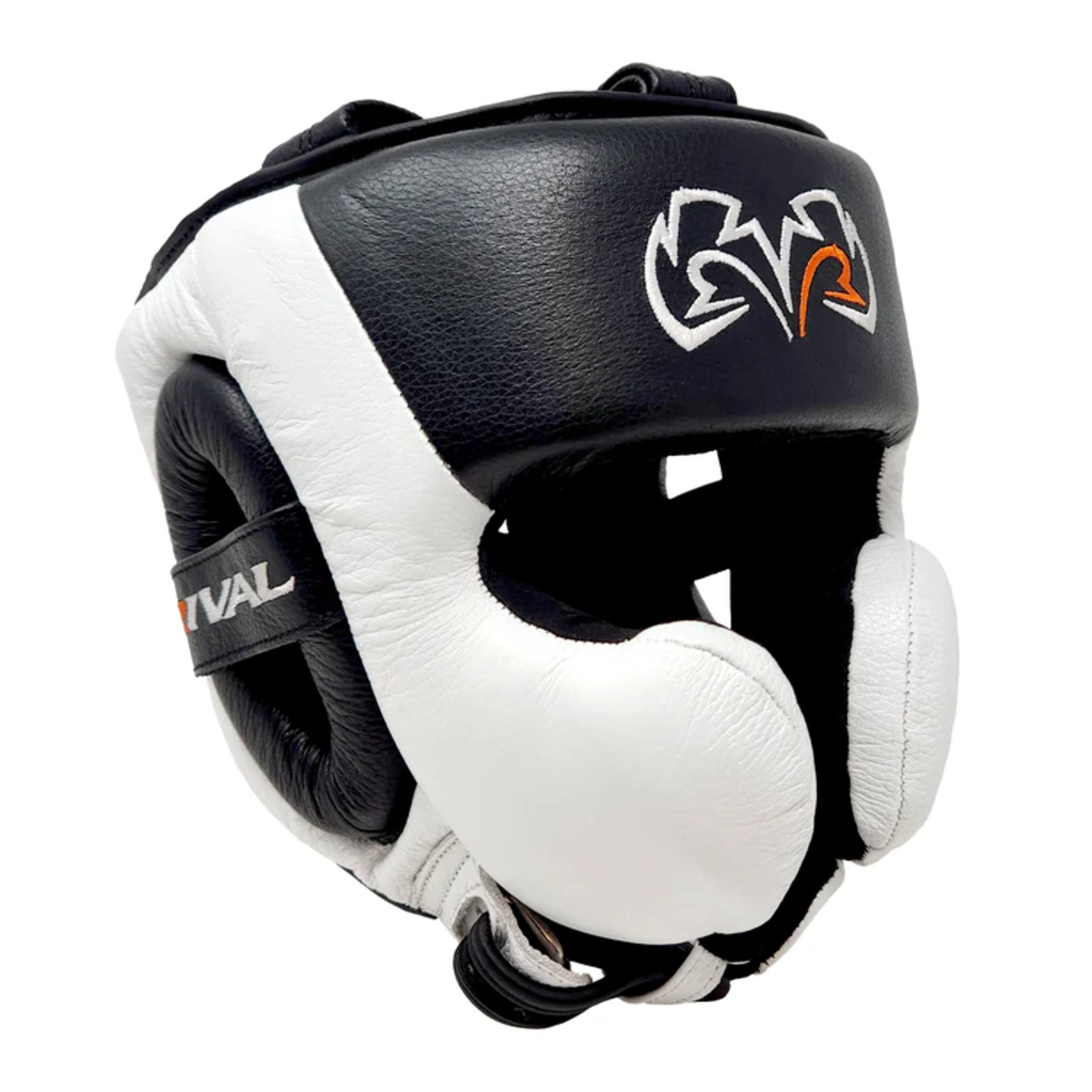 Rival Boxing RHG30 Mexican Headgear - Black/White - Click Image to Close