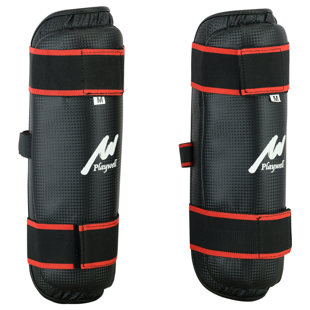 Semi Contact Kick Boxing Black Shin Guards - SPECIAL OFFER - Click Image to Close