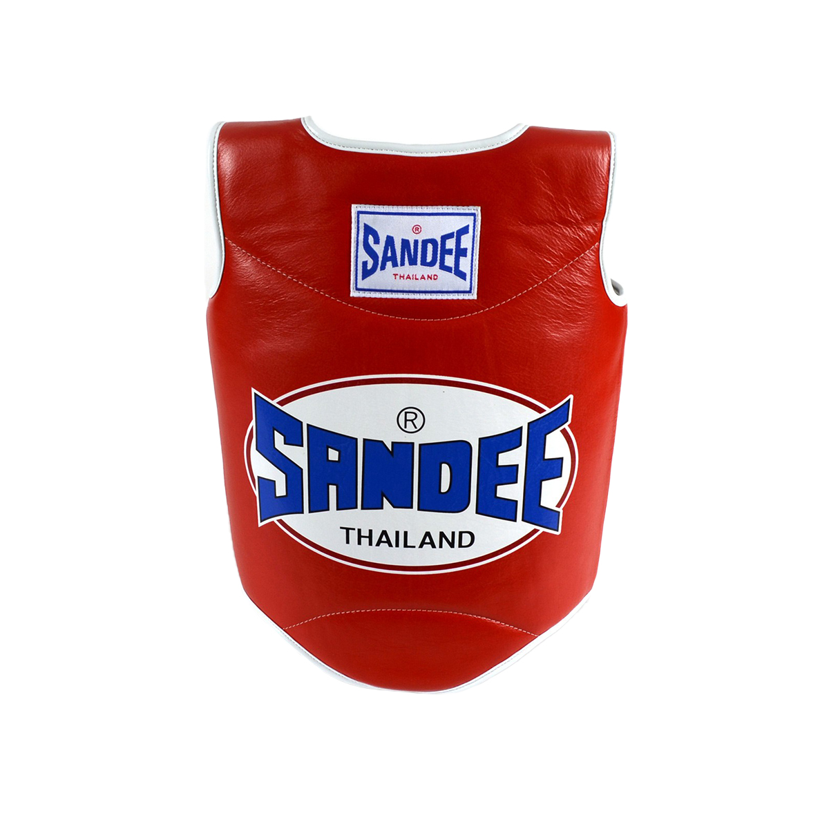 Sandee Authentic Muay Thai Competition Body Shield - Red - Click Image to Close