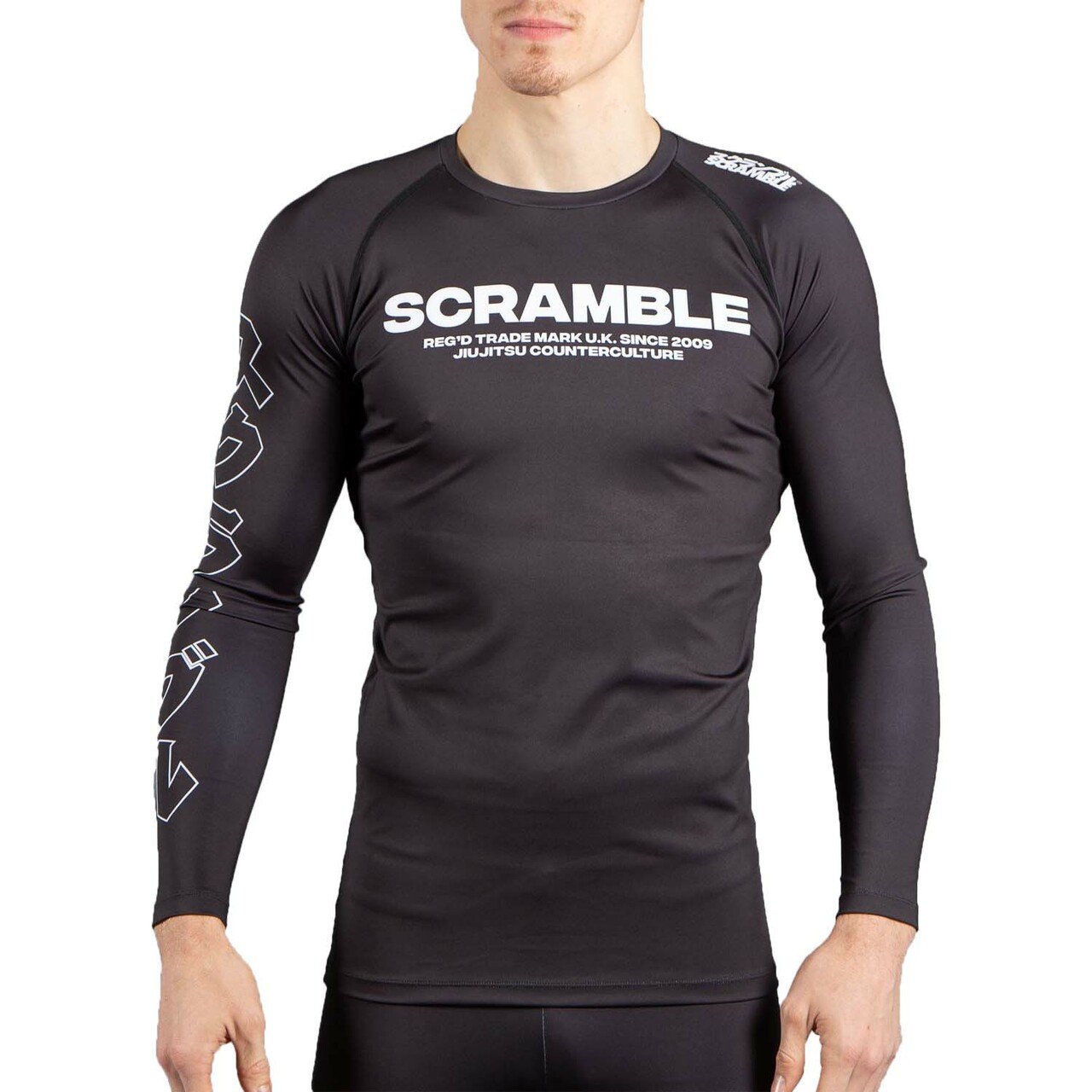 Scramble Base Long Sleeve Rash Guard - Click Image to Close