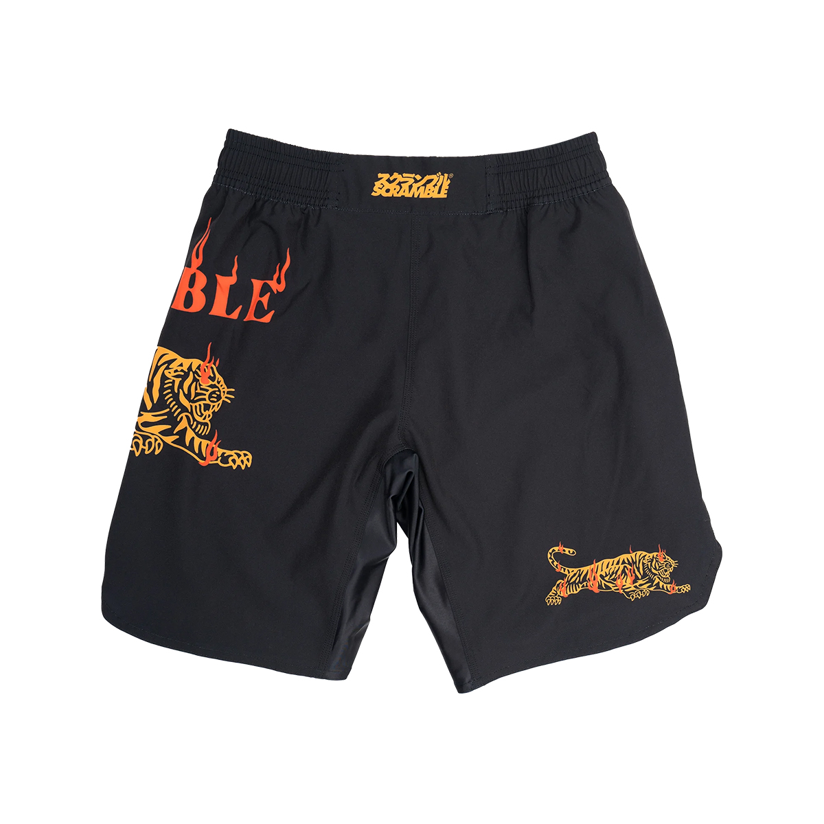 Scramble Burning Tiger Grappling Fight Shorts - Click Image to Close