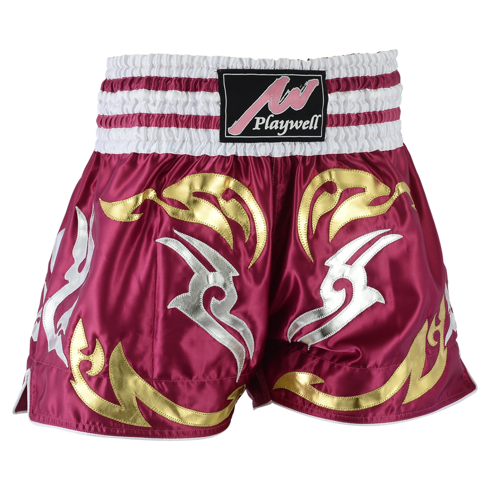 Muay Thai Competition Tribal Fight shorts - Hot Pink - Click Image to Close