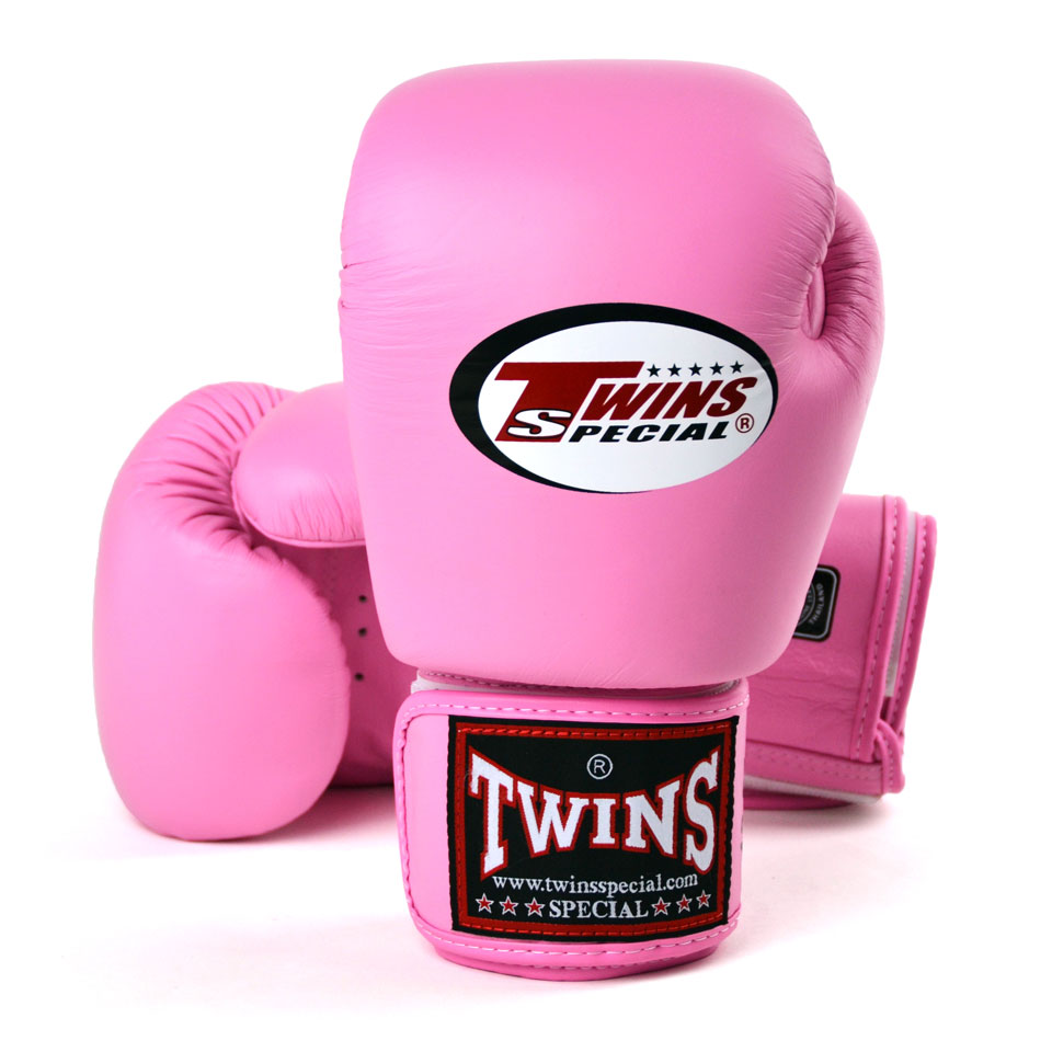 Twins BGVL3 Leather Boxing Gloves - Pink - Click Image to Close