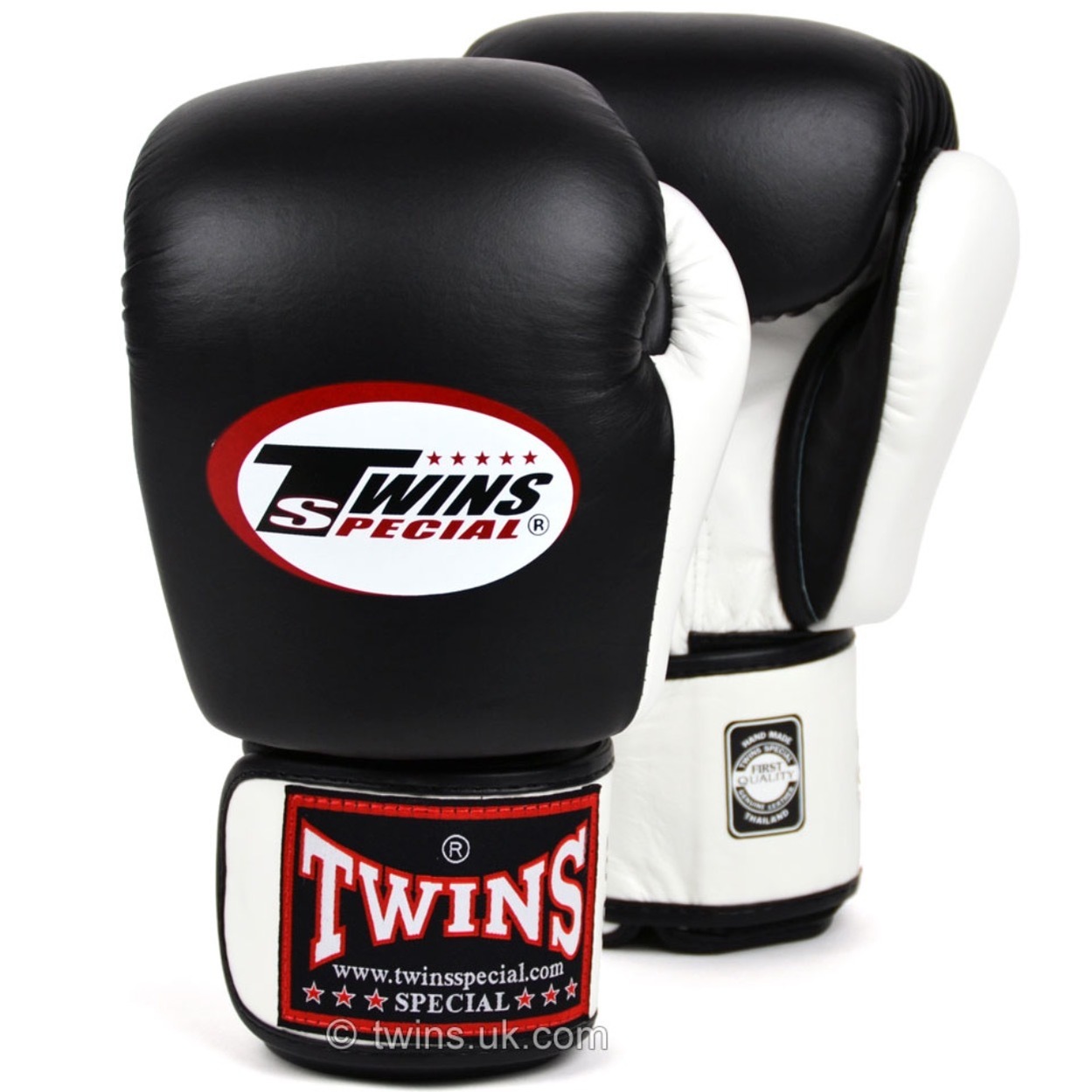 Twin BGVL3-2T 2 Tone Boxing Gloves - Black - Click Image to Close