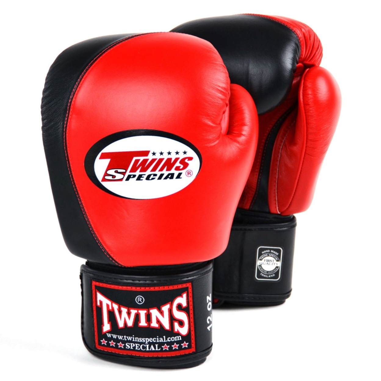 Twins BGVL8 2 Tone Boxing Gloves - Red - Click Image to Close