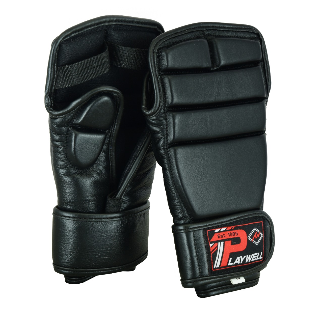 Full Contact leather Escrima Gloves - V2 - Click Image to Close