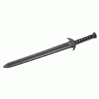 Black Polypropylene European Medieval Sword V2 - Click Image to Close