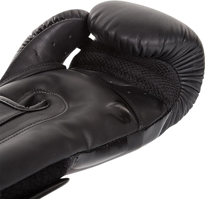 Venum elite boxing gloves black hotsell