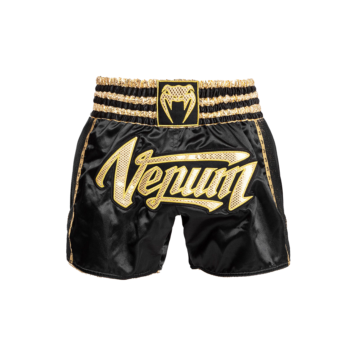 Venum Absolute 2.0 Muay Thai Shorts - Black/Gold - Click Image to Close