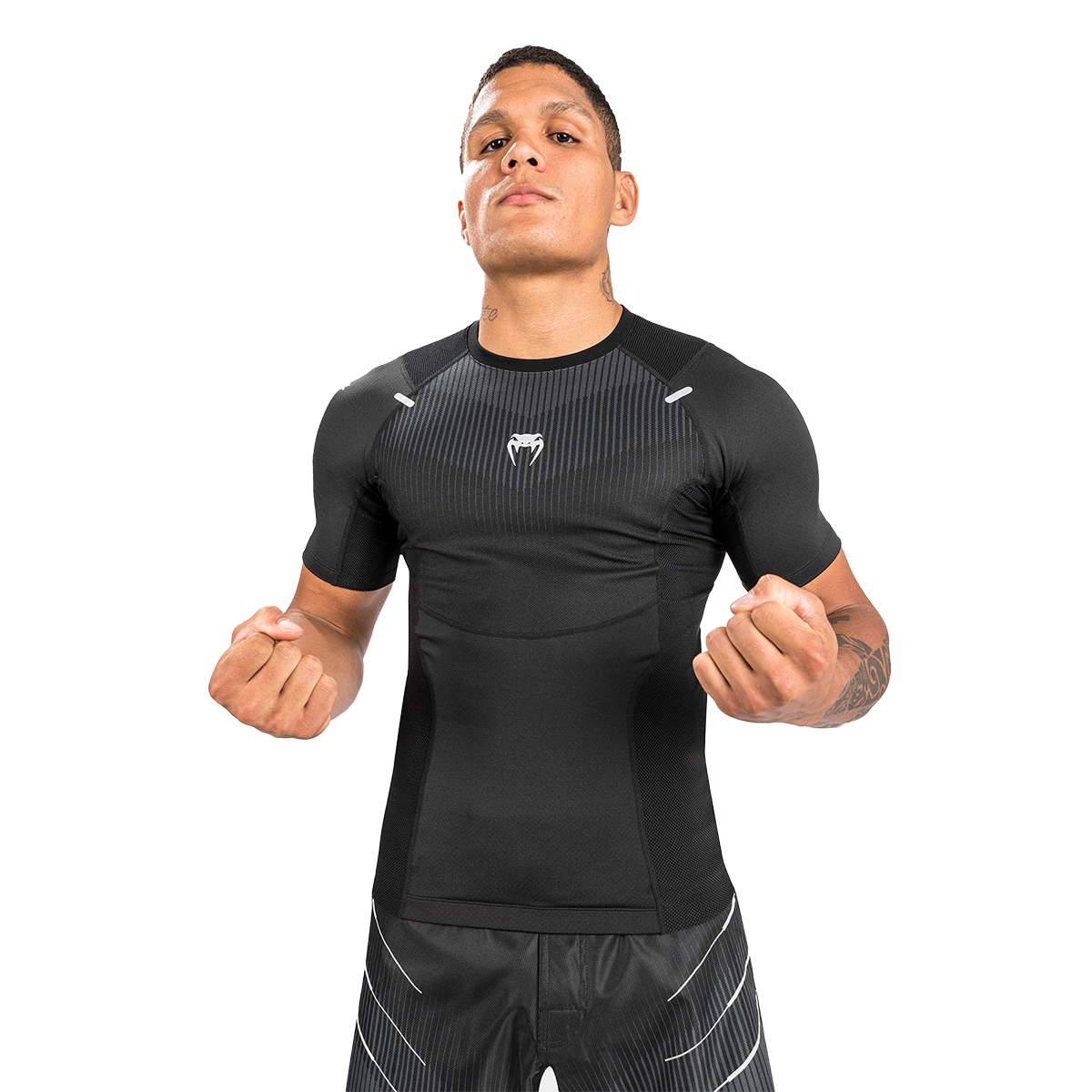 Venum Biomecha Short Sleeve MMA/Jiu Jitsu Compression Rash Guard - Click Image to Close