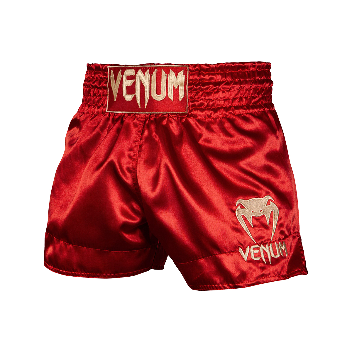 Venum Classic Muay Thai Shorts - Red - Click Image to Close