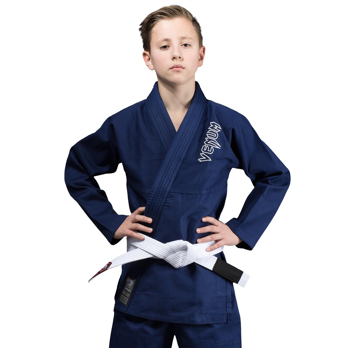 Venum Kids Contender Jiu Jitsu Gi - Navy - Click Image to Close