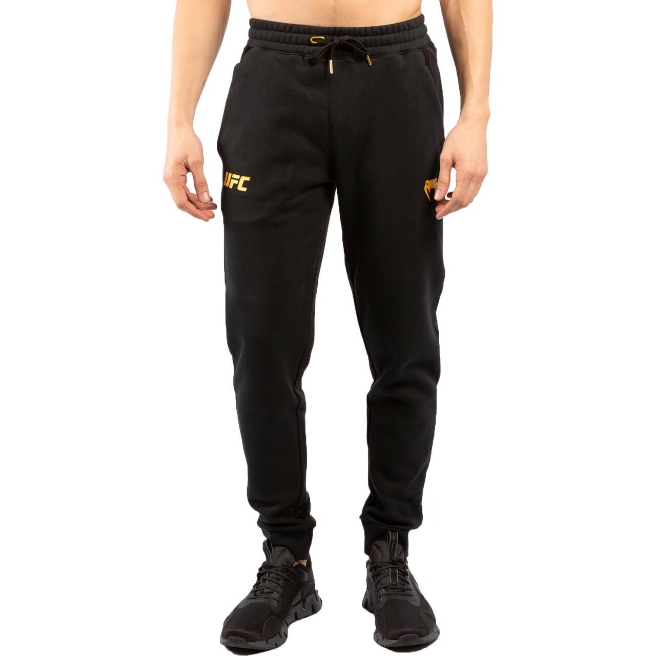 Venum x UFC Replica Cotton Joggers - Black/Gold - Click Image to Close