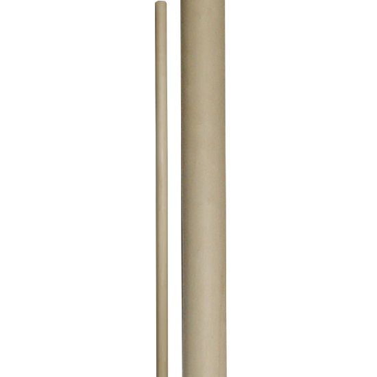 Bo Staff White Waxed Tapered Both End - 60\"