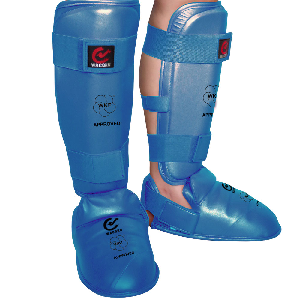 WKF Approved Karate Shin Instep Guards - Click Image to Close