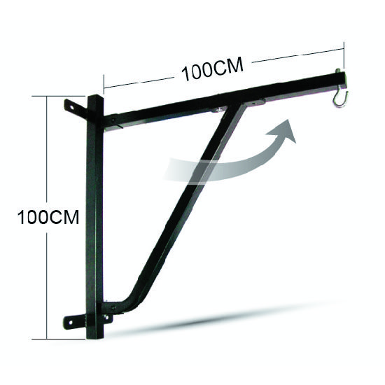 Deluxe Heavy Duty Foldable Wall Bracket - Supports - 100 Kilos - Click Image to Close
