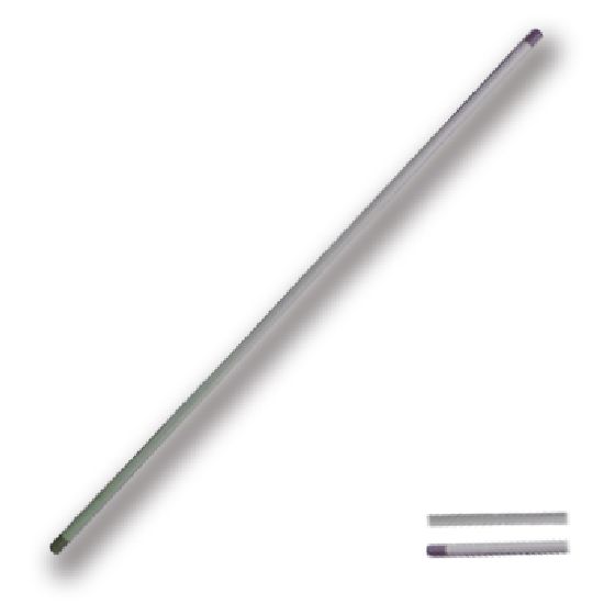 Heavy Aluminium Bo Staff - 72" - Grey - Click Image to Close