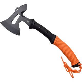 Survivor Two Handed Camp Axe with Orange Paracord - Click Image to Close