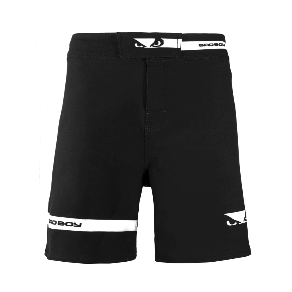 Bad Boy MMA Oss Grappling Fight Shorts - Black - Click Image to Close