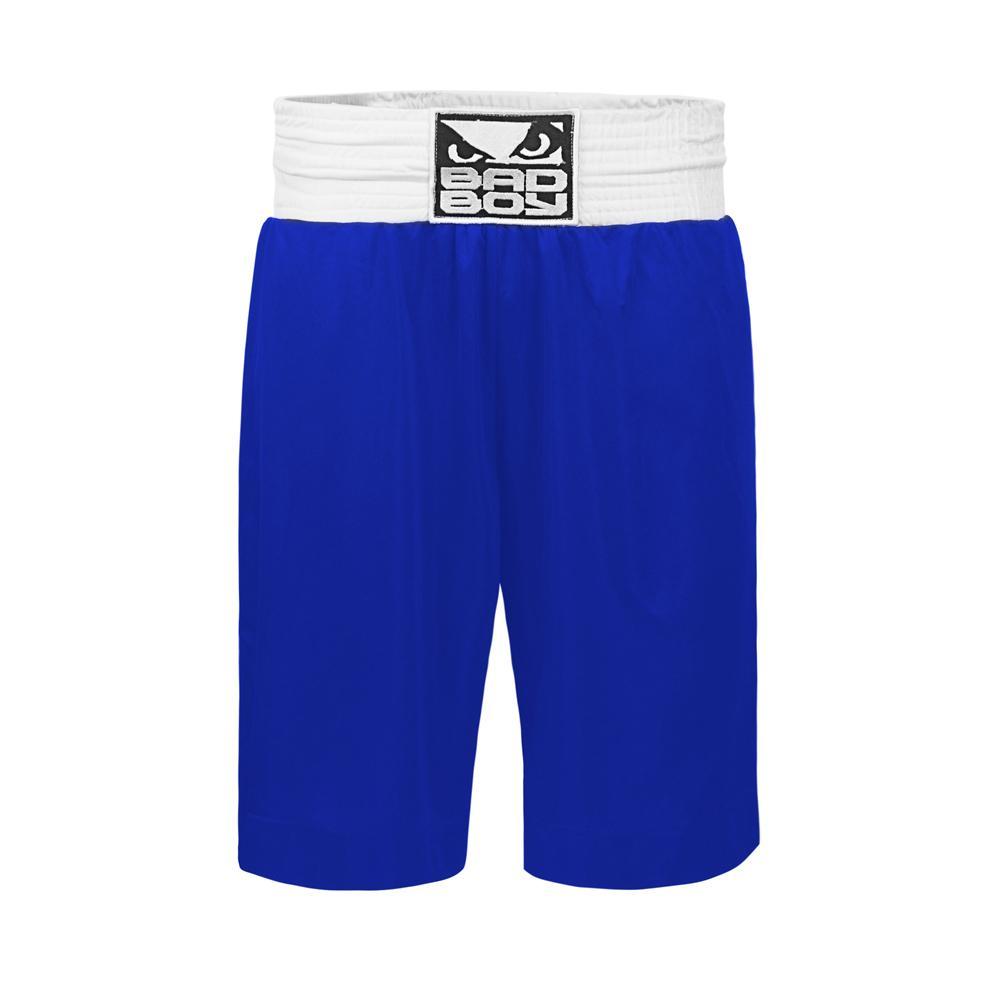 Bad Boy Pro Boxing Shorts - Blue - Click Image to Close