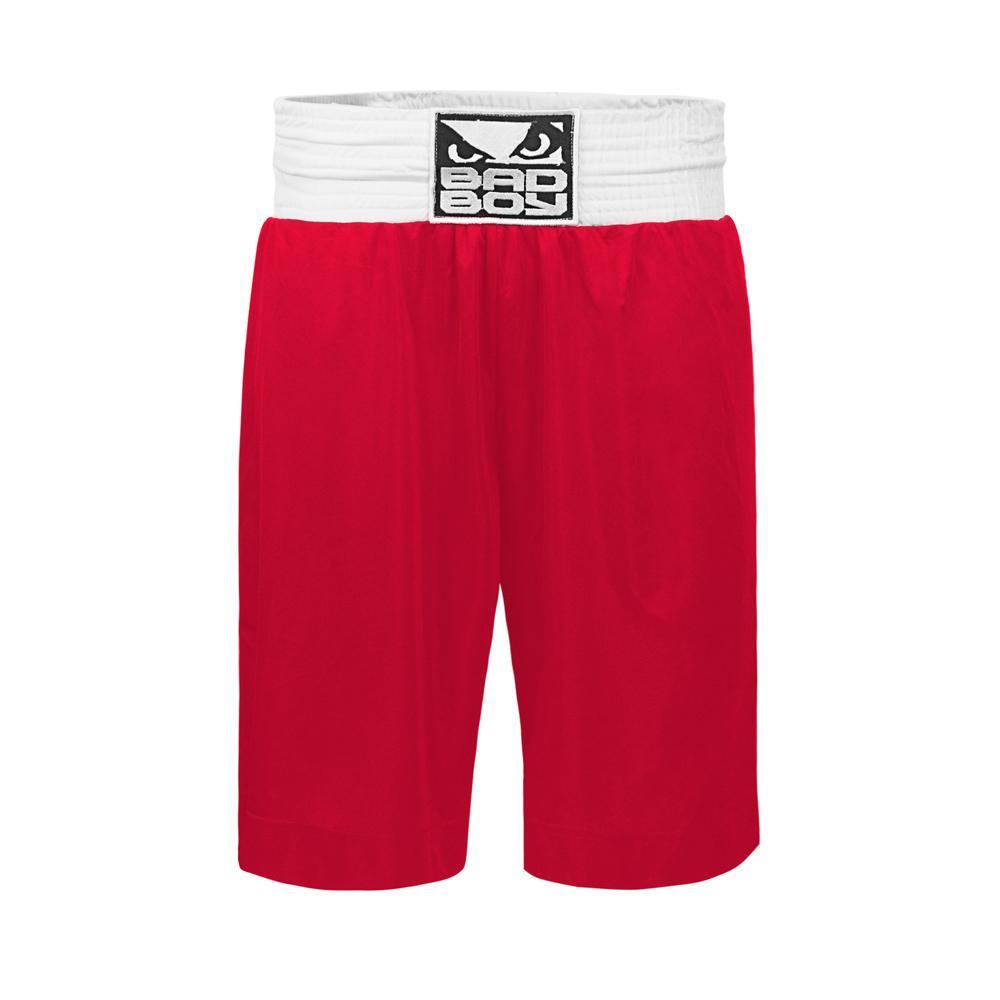 Bad Boy Pro Boxing Shorts - Red - Click Image to Close