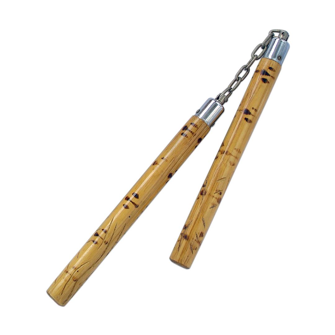 NR-070: Nunchaku Bamboo Tiger Cane / Skin - B.B - PRE ORDER - Click Image to Close