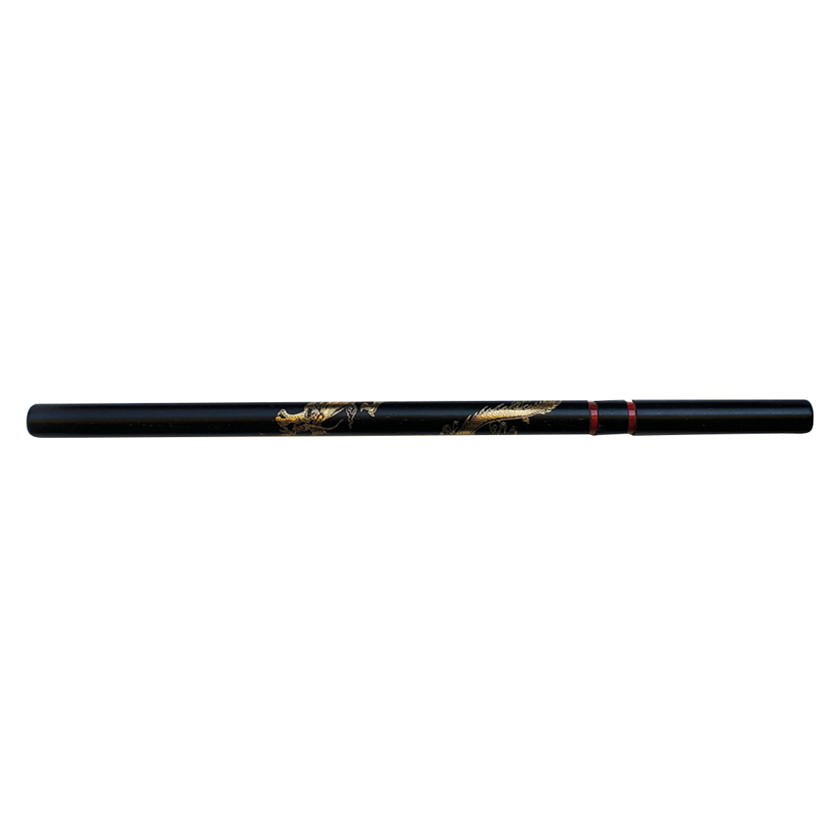 Deluxe Escrima Stick Black Oak With Gold Dragon - PRE ORDER - Click Image to Close