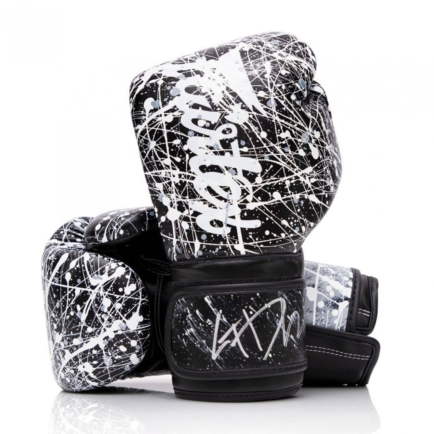 Fairtex BGV14PT The Painter Boxing Gloves - Black - Click Image to Close