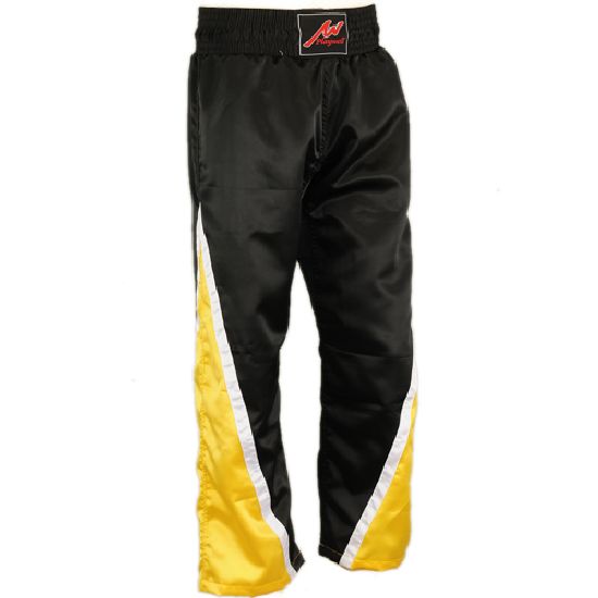 Black and yellow trousers 2025