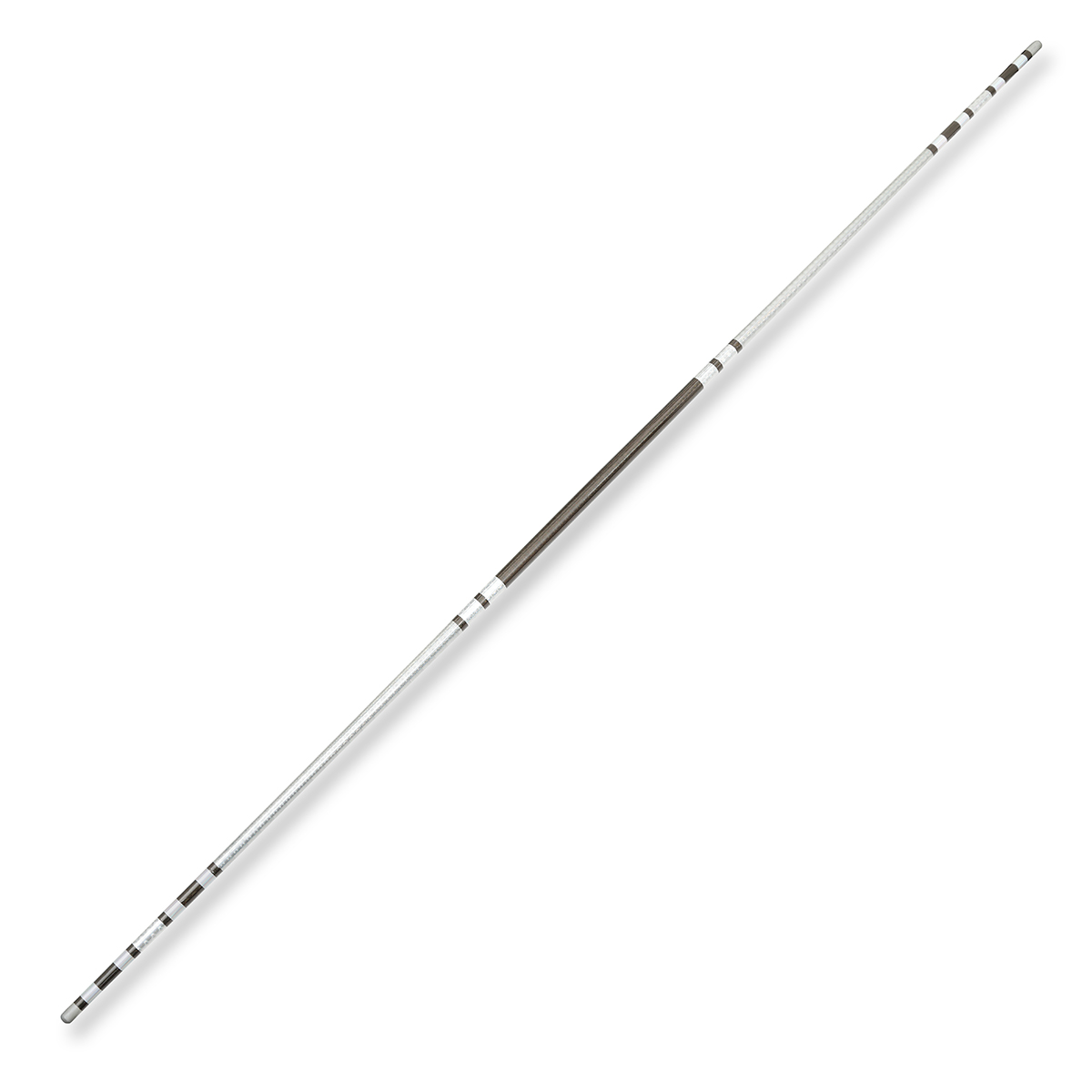 Chrome Competition Silver/Black Ultra Light Bo Staff - 72 Inches - Click Image to Close