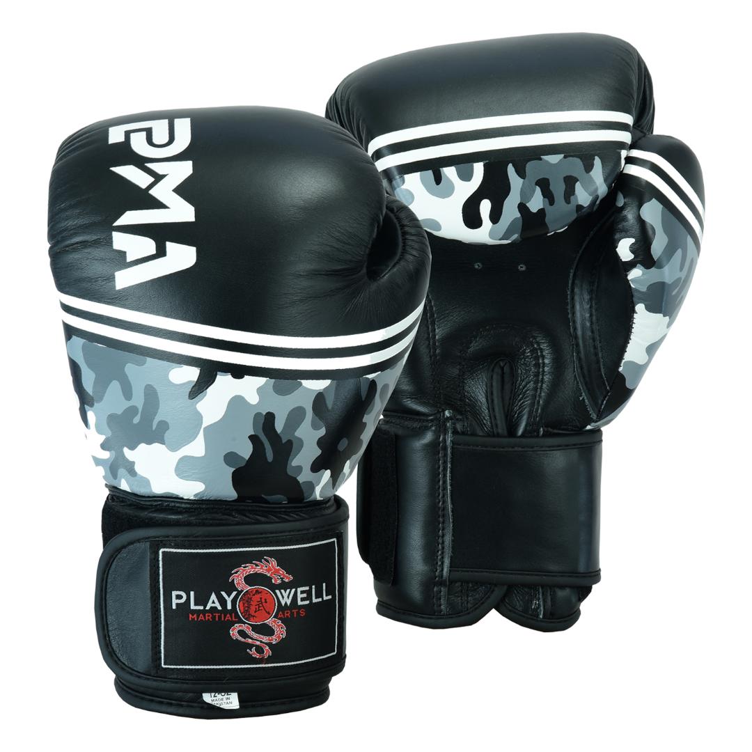 Elite Leather Classic Camo Boxing Gloves - Click Image to Close