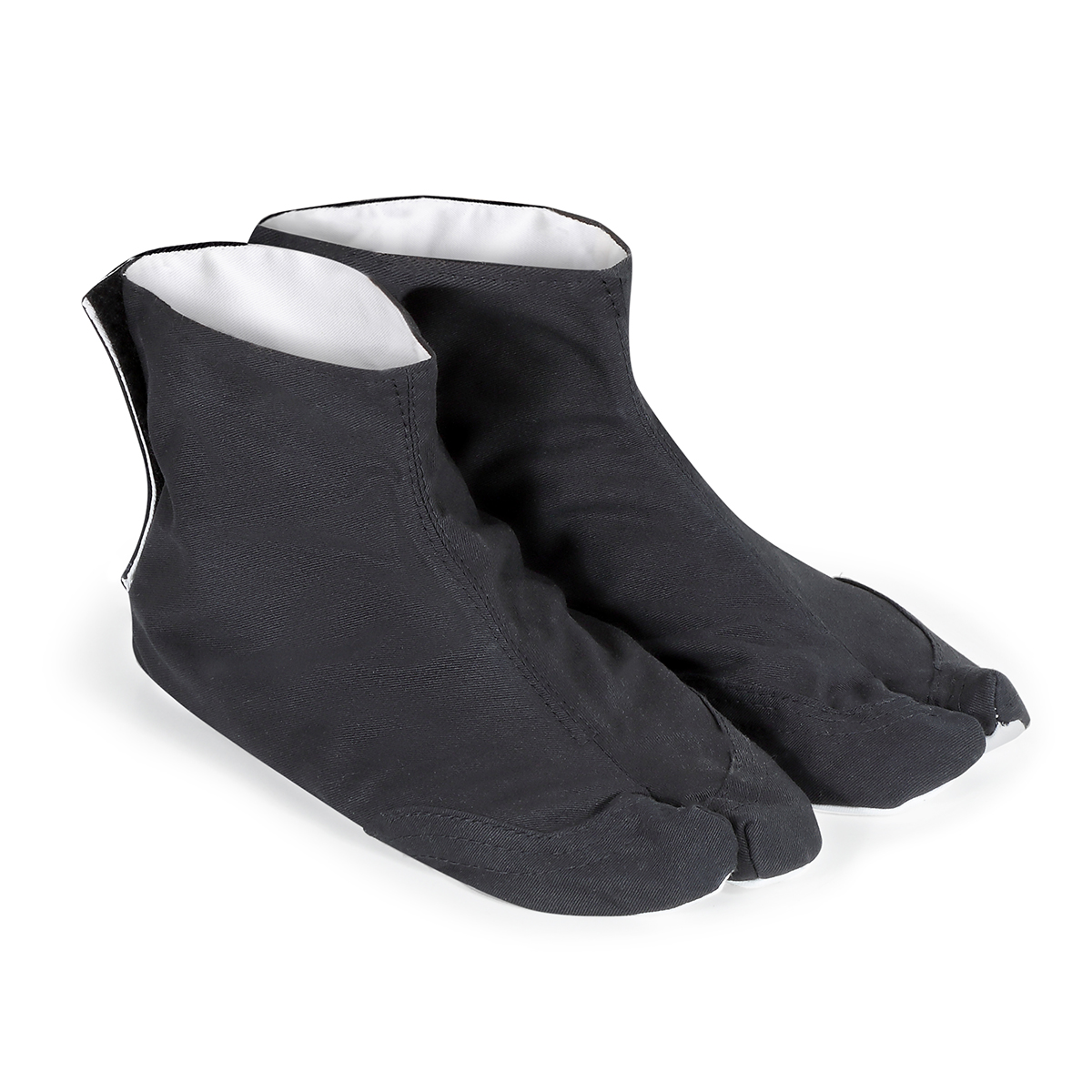 Ninja Indoor Tabi Socks: Black - Canvas Sole - Click Image to Close