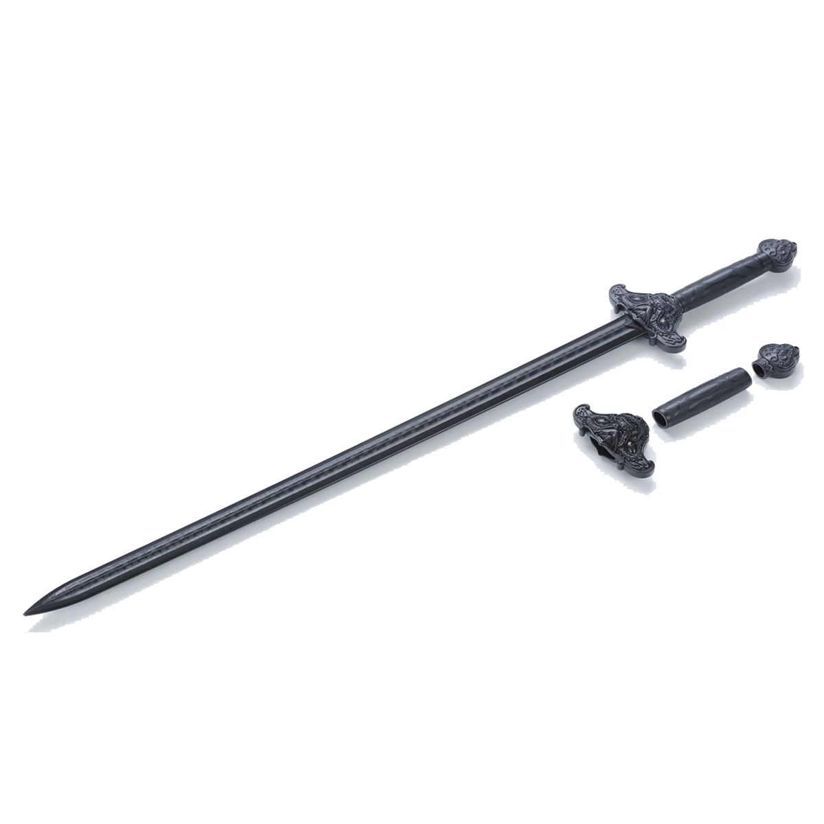 Black Polypropylene Chinese Han Dragon Sword - Click Image to Close