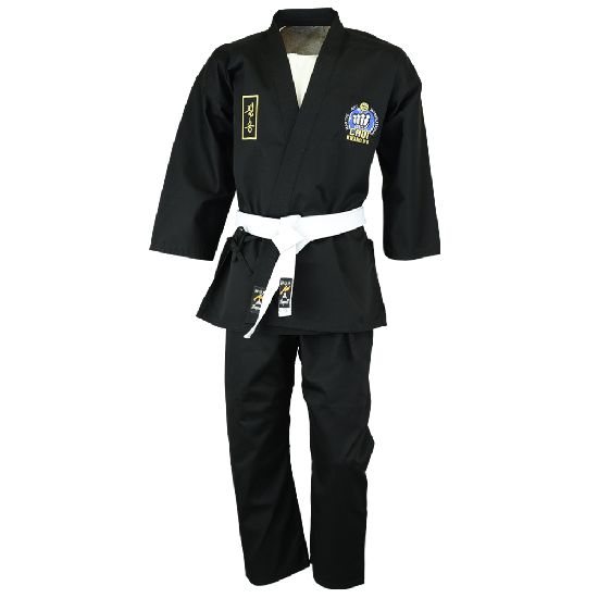 Official Choi Kwang Do Black Instructors Uniform - 9oz - Click Image to Close