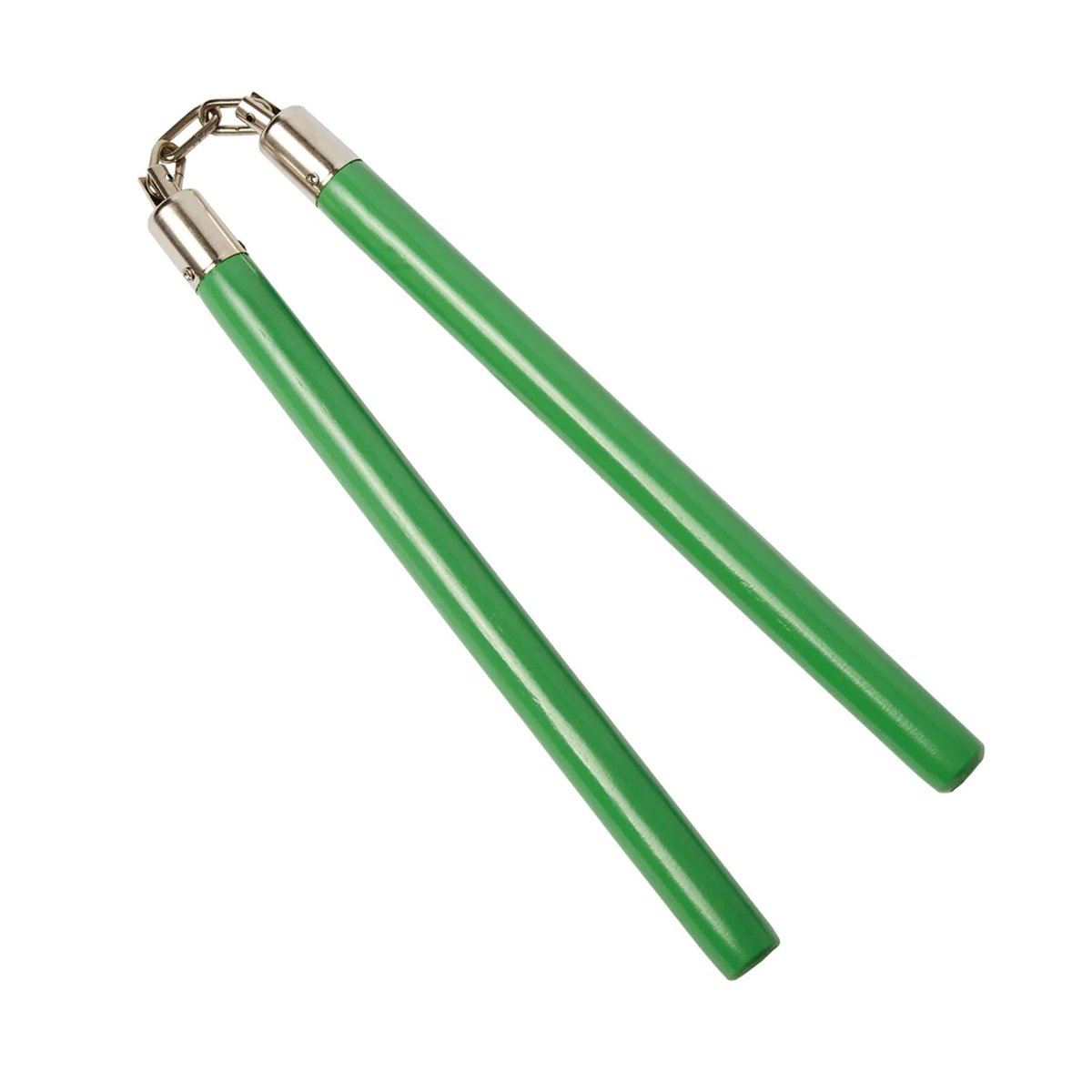 Competition Wooden Speed Nunchucks Chain 11" - Green - PRE ORDER - Click Image to Close