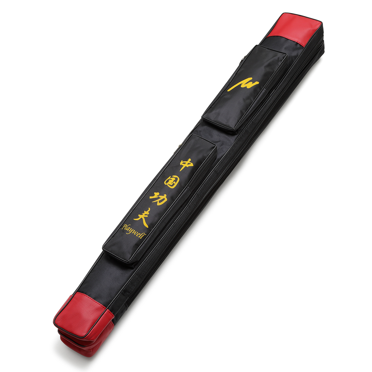 Playwell Double Universal Nylon Sword Case -Black / Red kanji - Click Image to Close