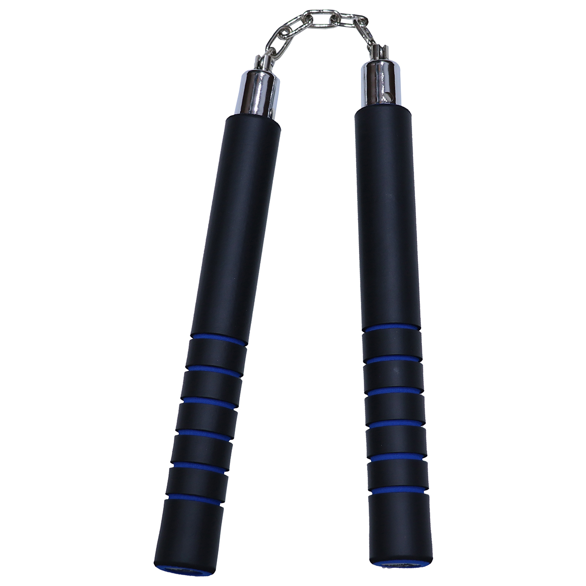 NR-028: Foam Nunchaku Chain With Grip : Blue grips ( E118) - Click Image to Close