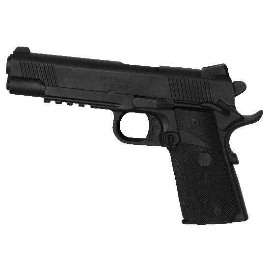 Realistic TP Rubber Hand Gun W/ Removable Magazine - Click Image to Close