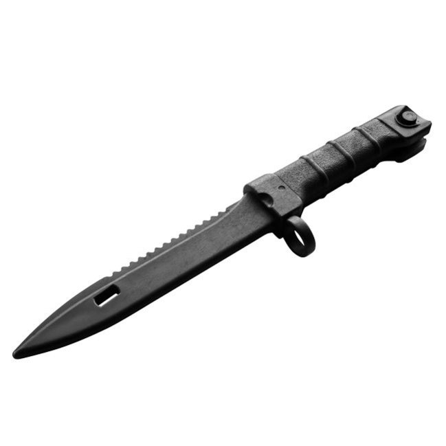 TPR Rubber "Rambo" Training Knife - (E450) - Click Image to Close