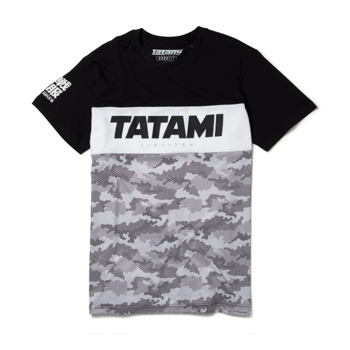 Tatami Tri Panel Camo Ju Jitsu T shirt - Click Image to Close