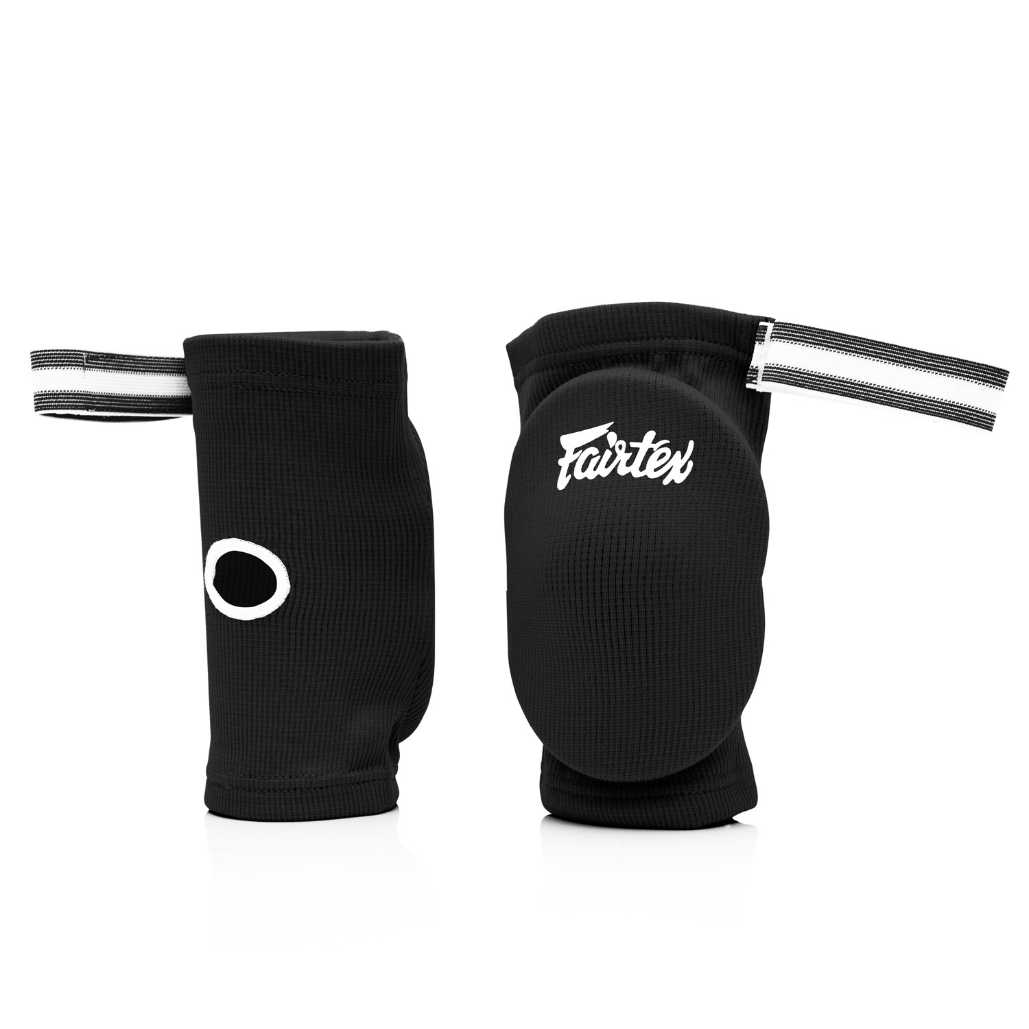 Fairtex Competition Muay Thai Elbow Pads - Black - Click Image to Close