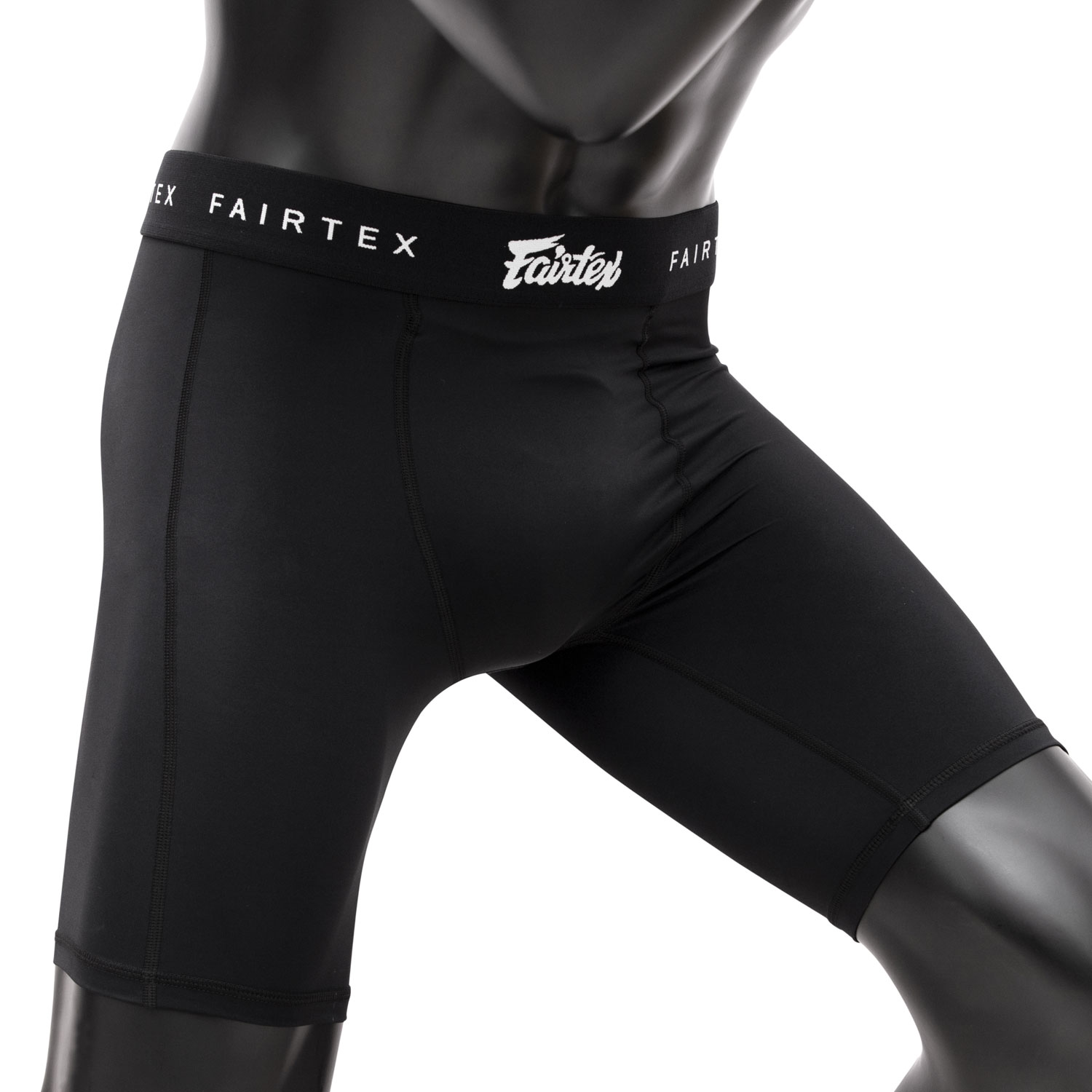 Fairtex Muay Thai Compression Shorts With Groin Guard - Click Image to Close