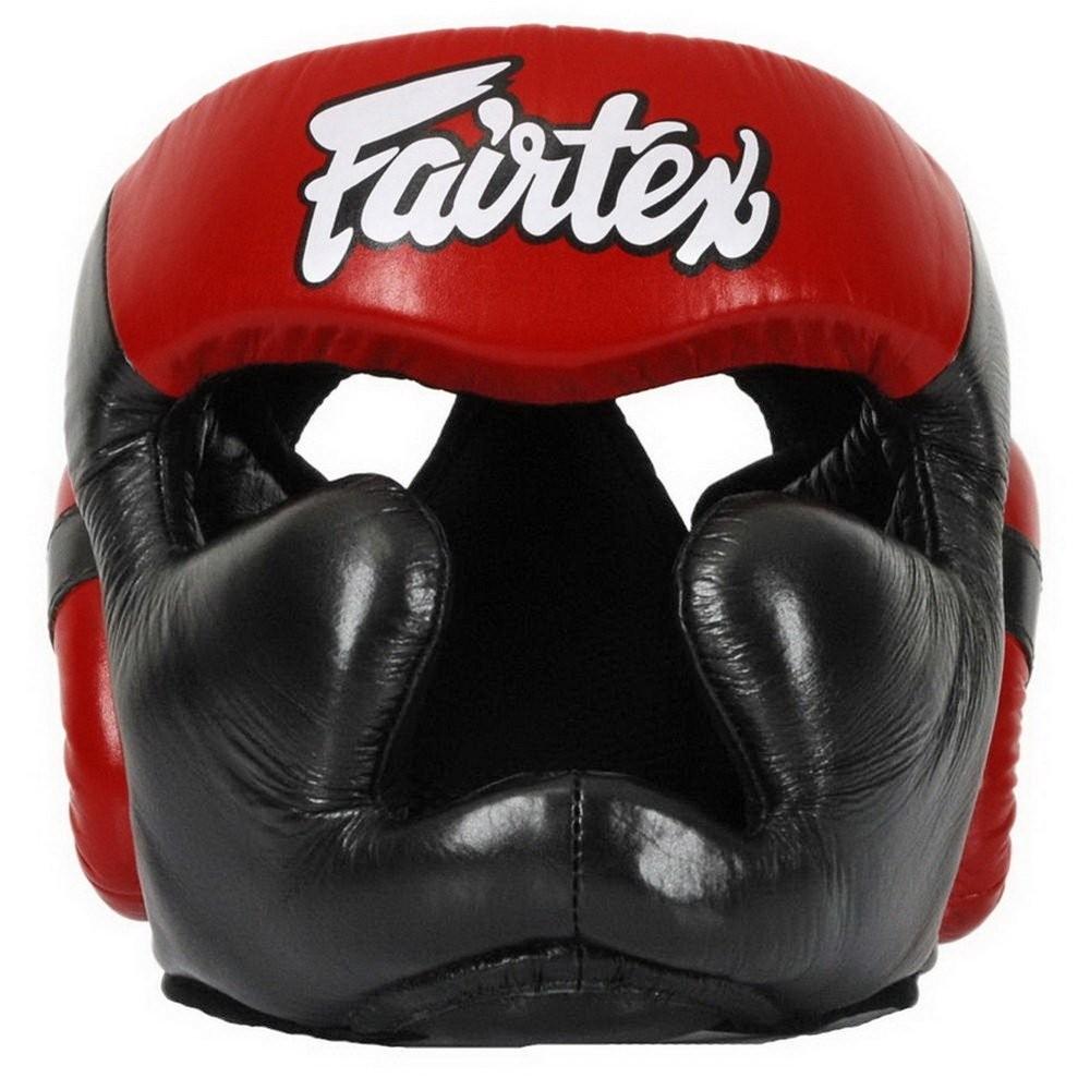 Fairtex Full Face Leather Headguard - Click Image to Close